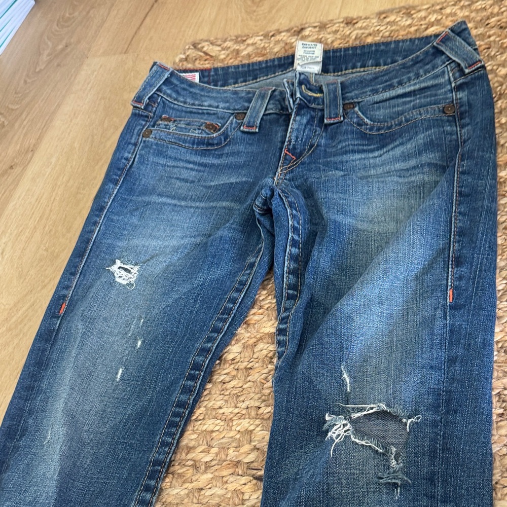TR jeans size 28 Women's Distressed Blue Jeans crop